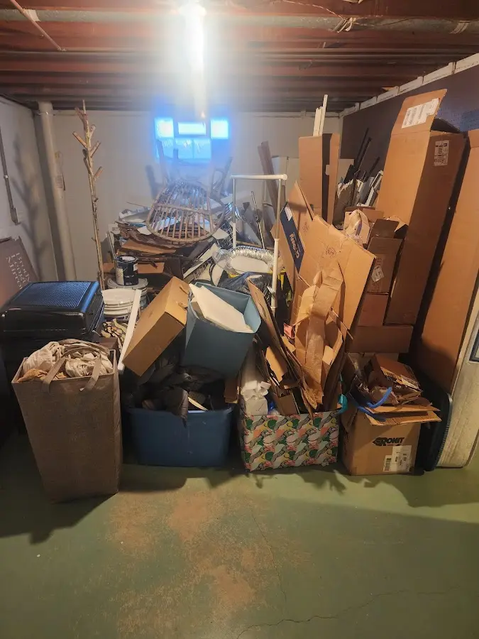 Roll-off dumpster container at job site for Construction Dumpster Rental in Williston